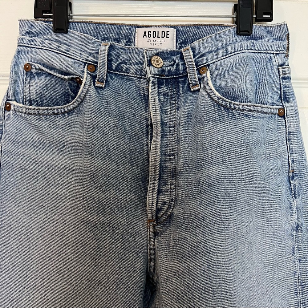 Agolde Riley High Rise Straight Crop Jeans - Picture 10 of 13